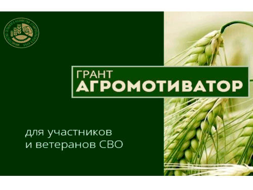 «Агромотиватор» — форма поддержки участников СВО в создании агробизнеса.